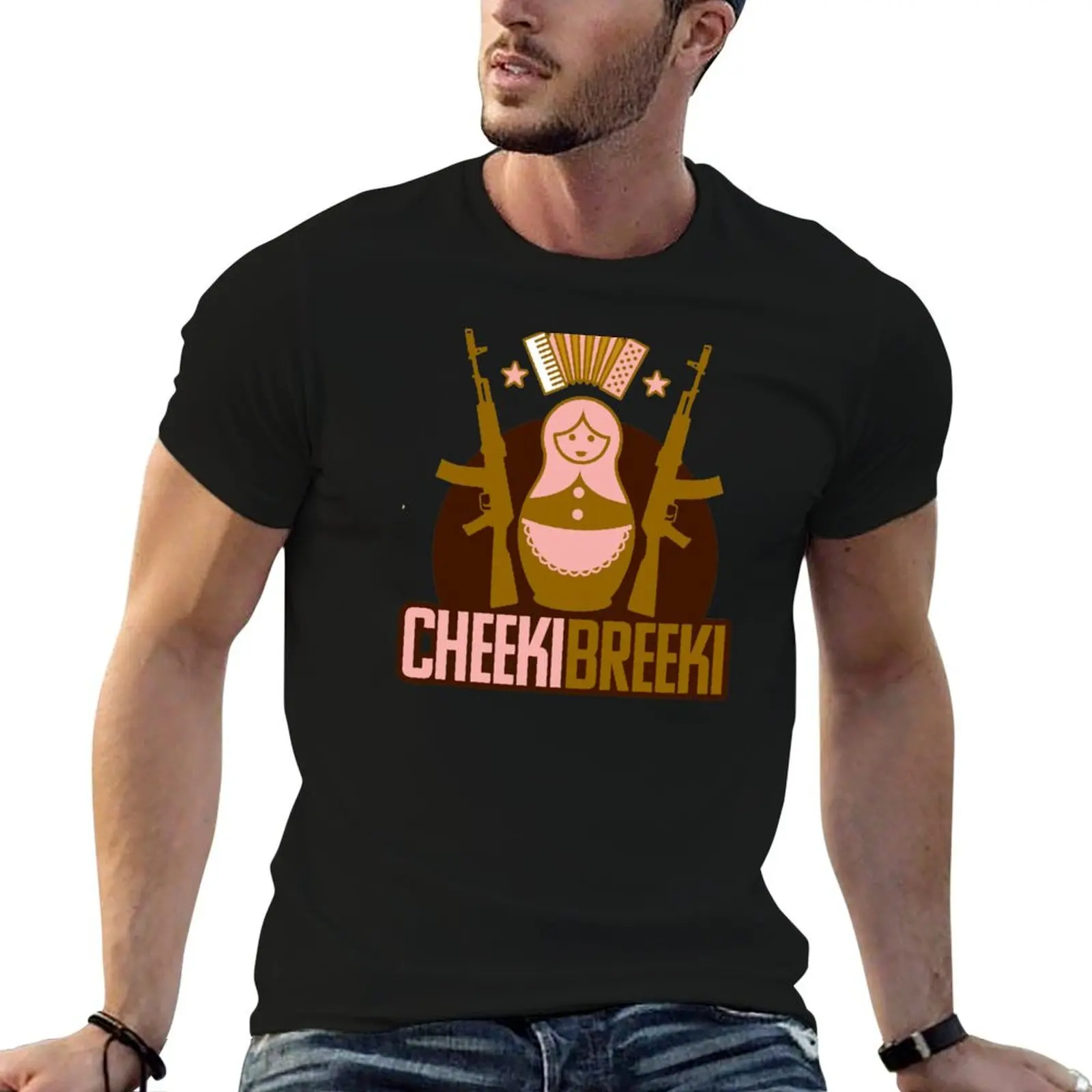 

Cheeki Breeki Babushka T-Shirt men t shirt cotton 100% cotton t shirts high quality T-Shirt