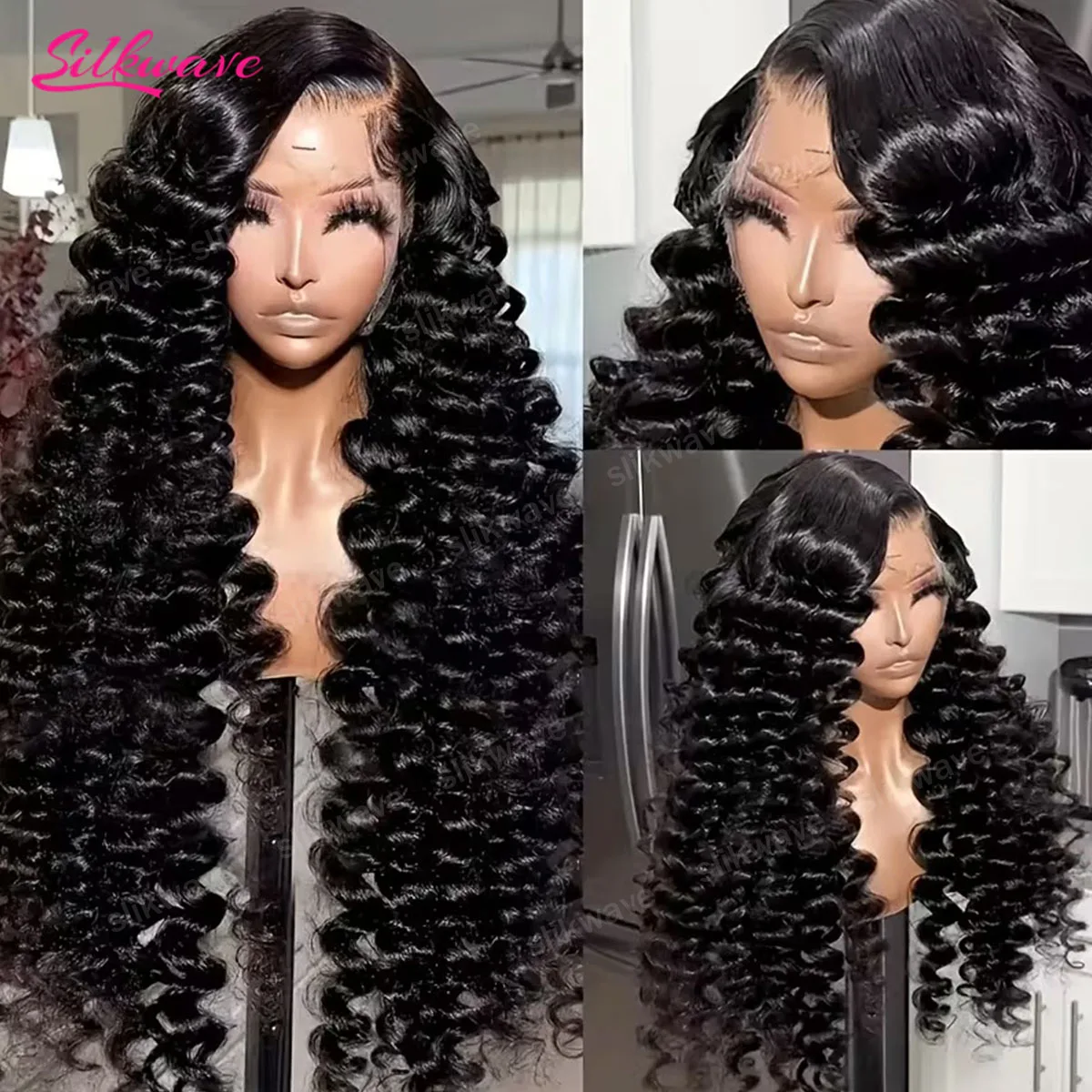 Loose Wave Lace Front Wigs Human Hair Pre Plucked Pre Cut Loose Deep Wave Wig HD Transparent 13x4 HD Lace Closure Wig 28 30 Inch