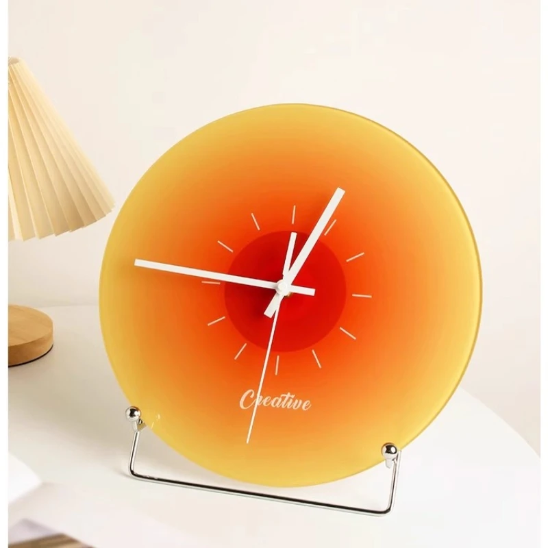 

Wind clock, wall clock, living room glass watch, simple pendulum table