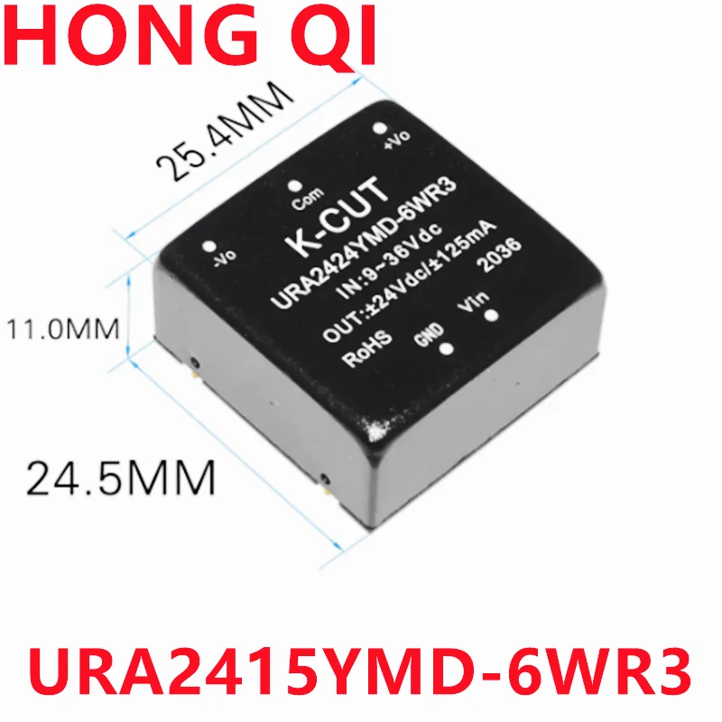 1PCS New original URA2415YMD-6WR3 URA2415YMD input 24V to+15V/- 15V output 6W DC-DC power module