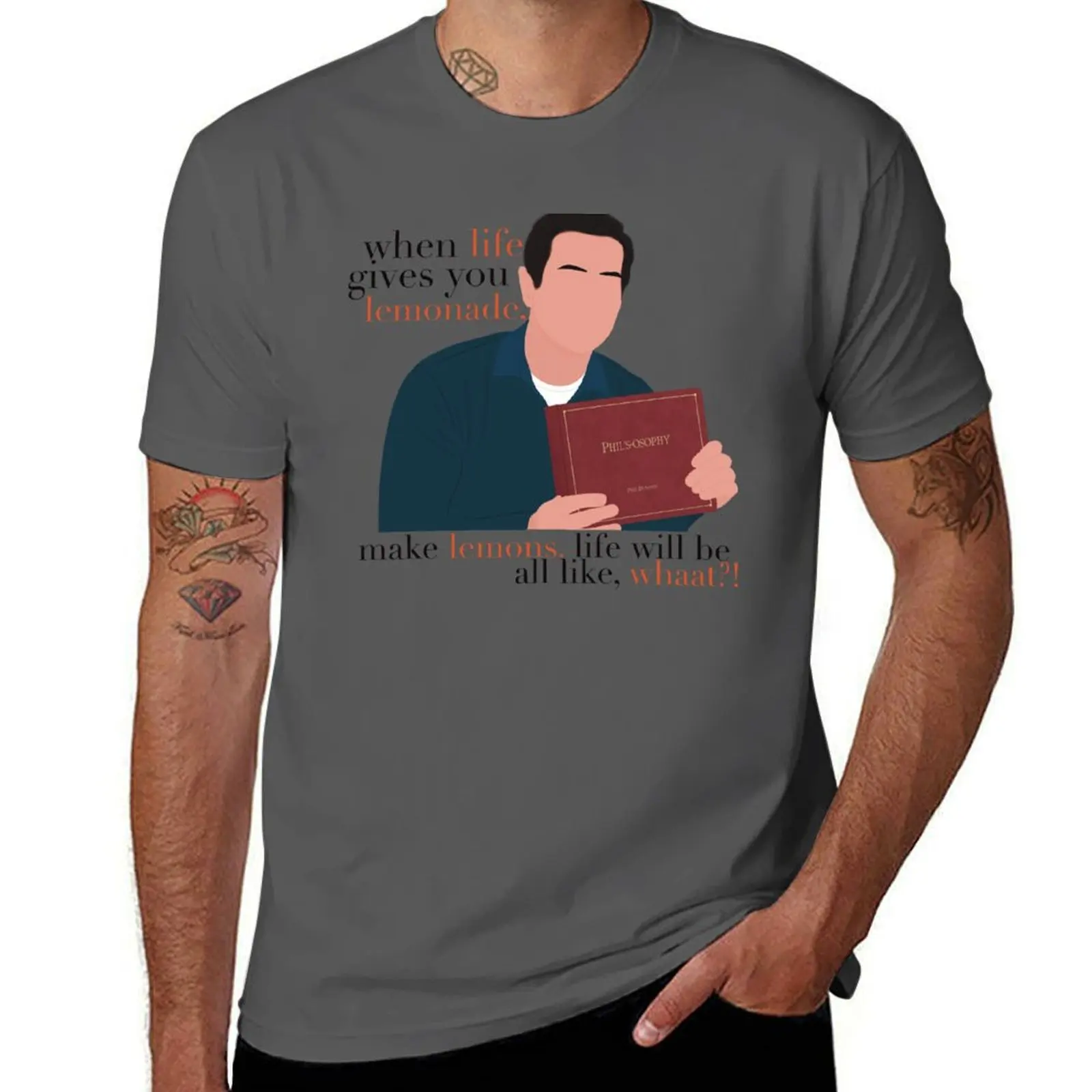 

Футболка Modern Family Phil Dunphy When Life Gives You Lemonade Make Lemons Phil's-Osophy Meme Fan Art