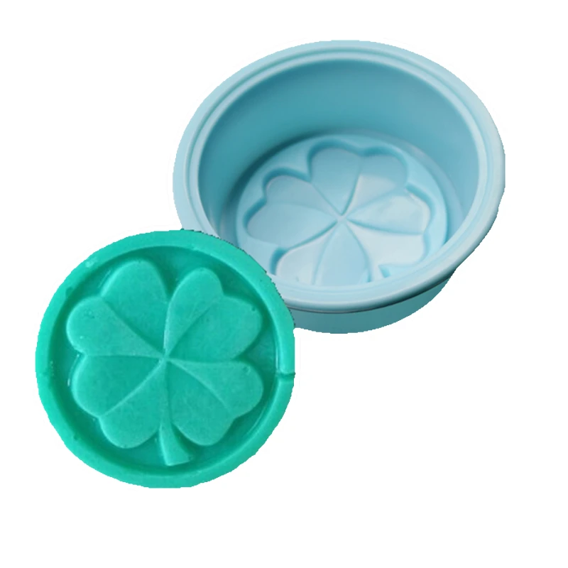 Lucky Clover Silicone Cake Mold Soap Mold Handmade Soap 3d Flower Crafts Diy Kitchen Baking Cake Decorating Tools