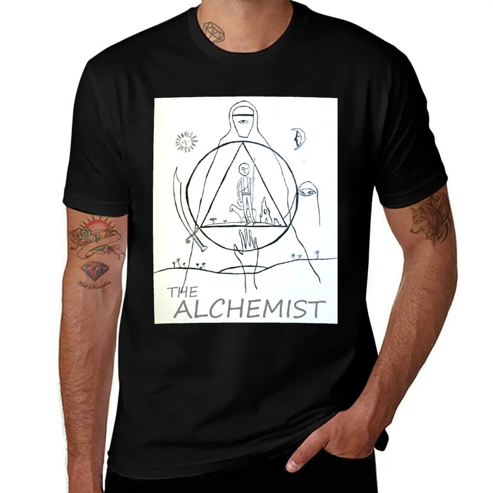 

The Alchemist - Paulo Coelho T-Shirt t shirts for man pack white t shirts for man graphic vintage T-Shirt