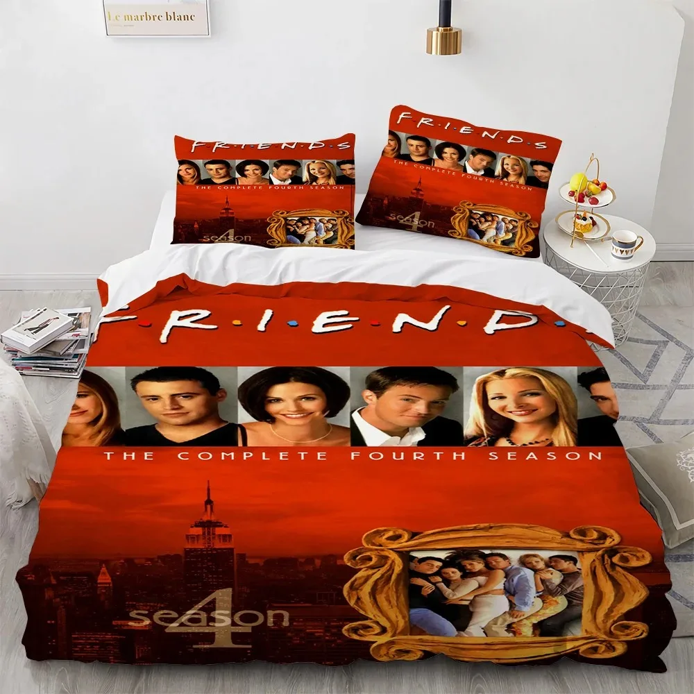 Friends TV Show Bedding Set 3D Printed Duvet Cover With Pillowcase Twin Queen King Full size Bedclothes Bedroom Decor