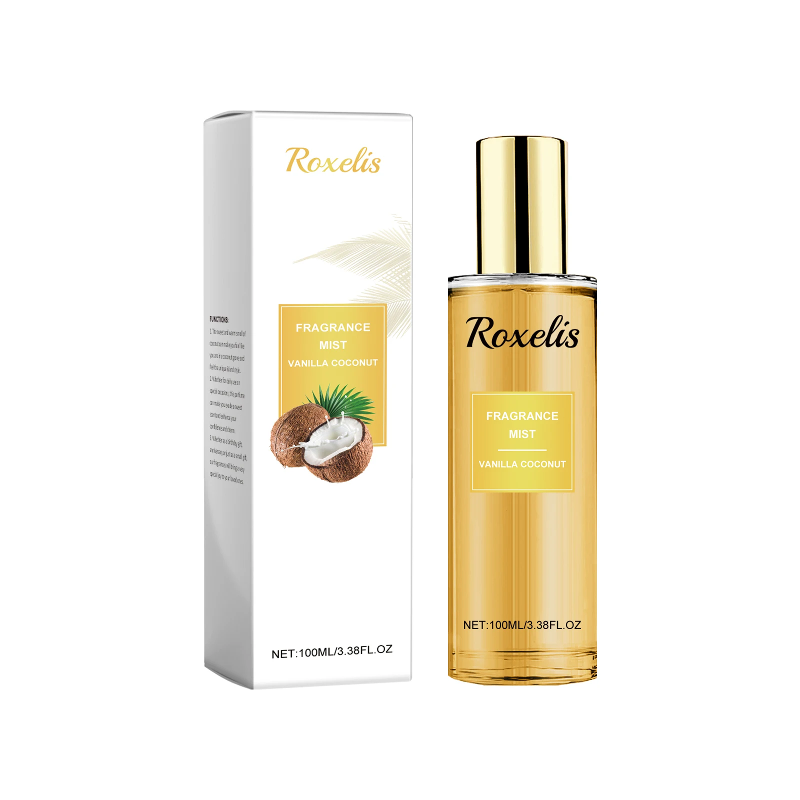 Vanilla Coconut Fragrance Spray, Long-Lasting Fresh Body Spray, Floral and Fruity Refreshing Body Fragrance image 2