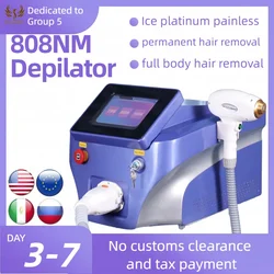 808 Professional Diode Laser Hair Remover Machine Ice platinum Painless Depilator 3 wavelengths Permanent epilation 755 808 1064