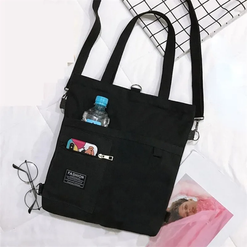 Vrouwen Canvas Crossbody Handtas Vrouwelijke Shopper Mode Eenvoudige Schouder Canvas Tassen Voor Vrouwen Draagtas