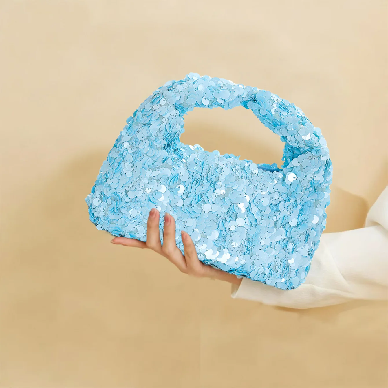 

Синяя вечерняя сумка-клатч с пайетками, изысканная черная сумка-хобо, блестящая сумка-ведро с пайетками, маленькая женская сумка-тоут, женская вечерняя сумочка