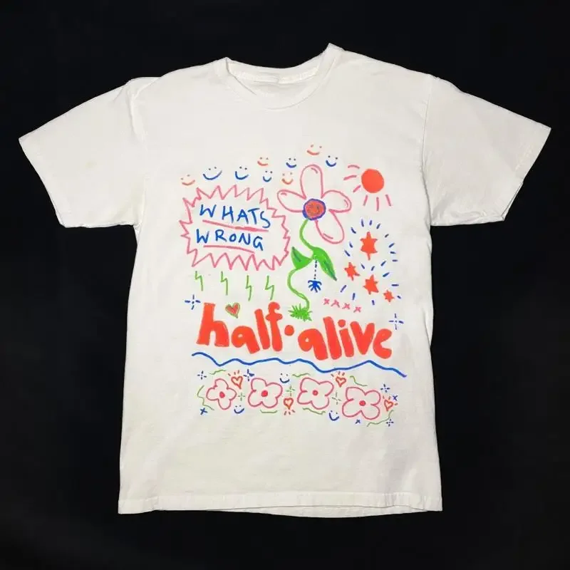 T-shirt du groupe Half Alive H Ä A, couleur blanche, What's Wrong