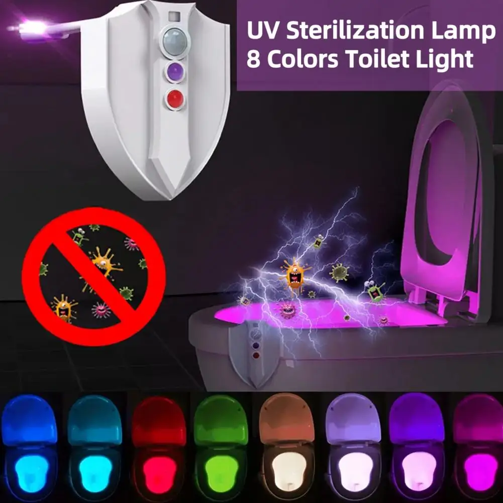 Motion Sensor Light Night Lamp Automatic Toilet Seat Rgb Lamp with Motion Sensor Flicker Free Decorative Room for A Relaxing