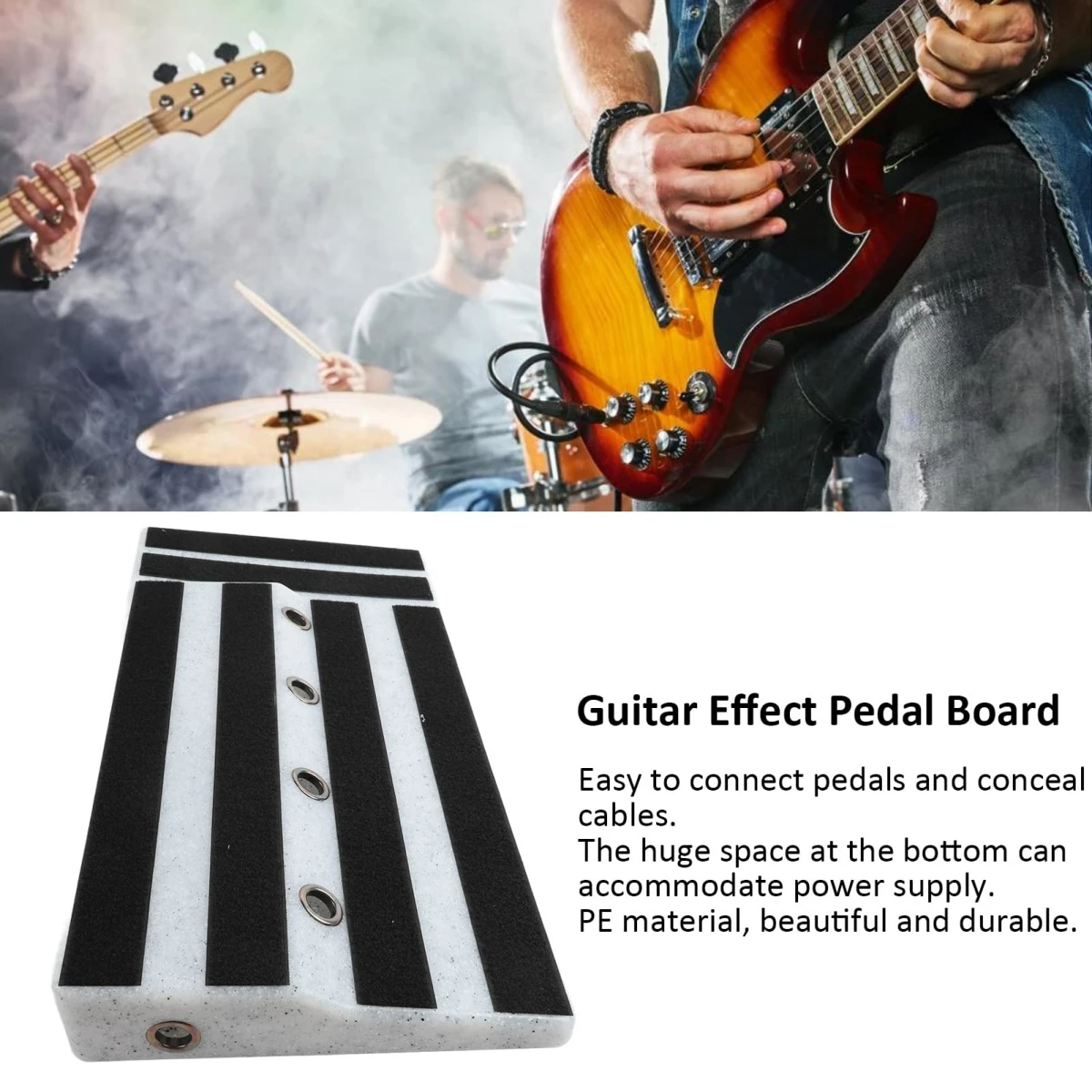 Miwayer elektrický kytara zprostředkovat pedál deska kytara efekty pedalboard pedál hudební měřici zařízení příslušenství