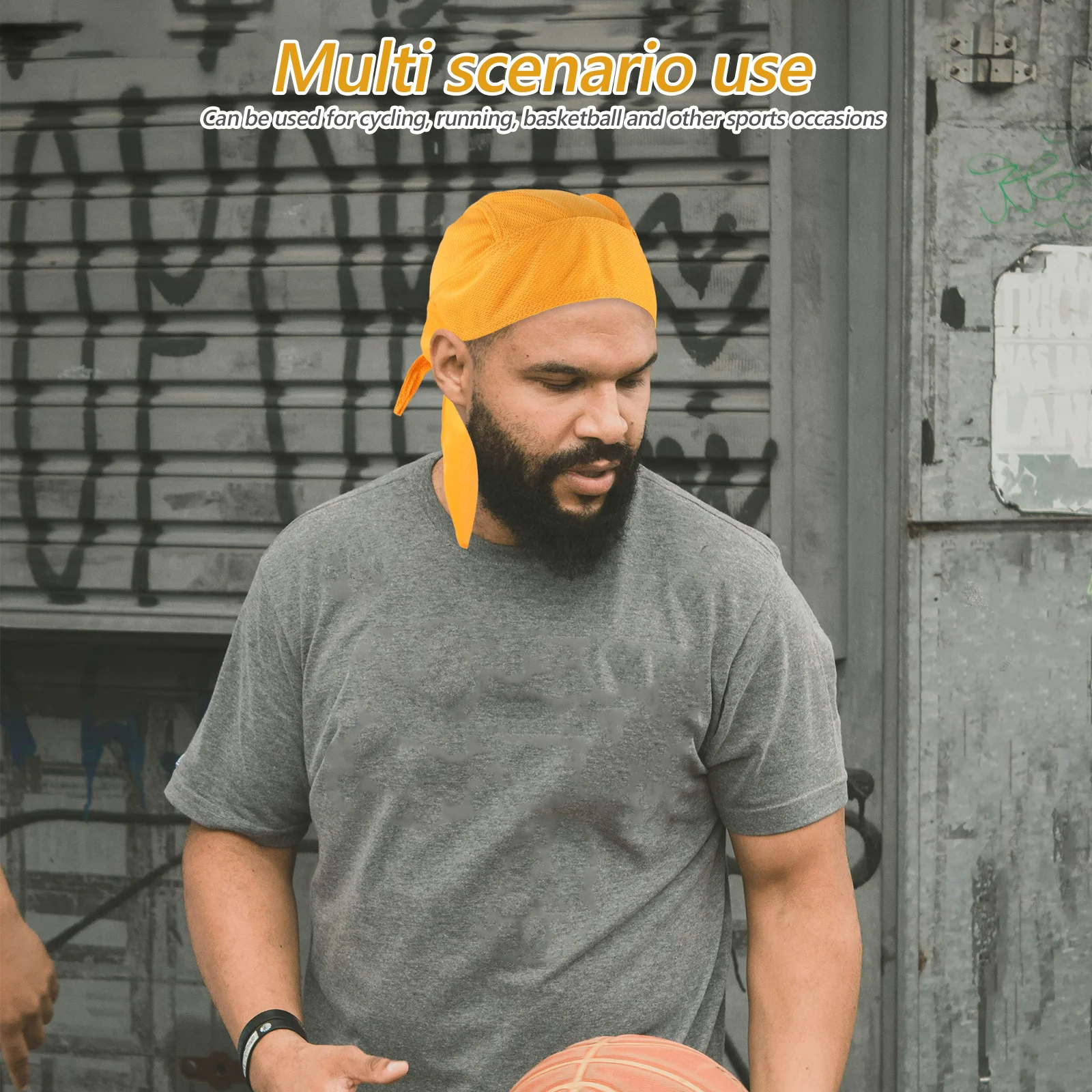 Sports Headband Moisture Wicking Sweat Absorbing Breathable Lightweight Fitness Running Anti-Slip Headwear