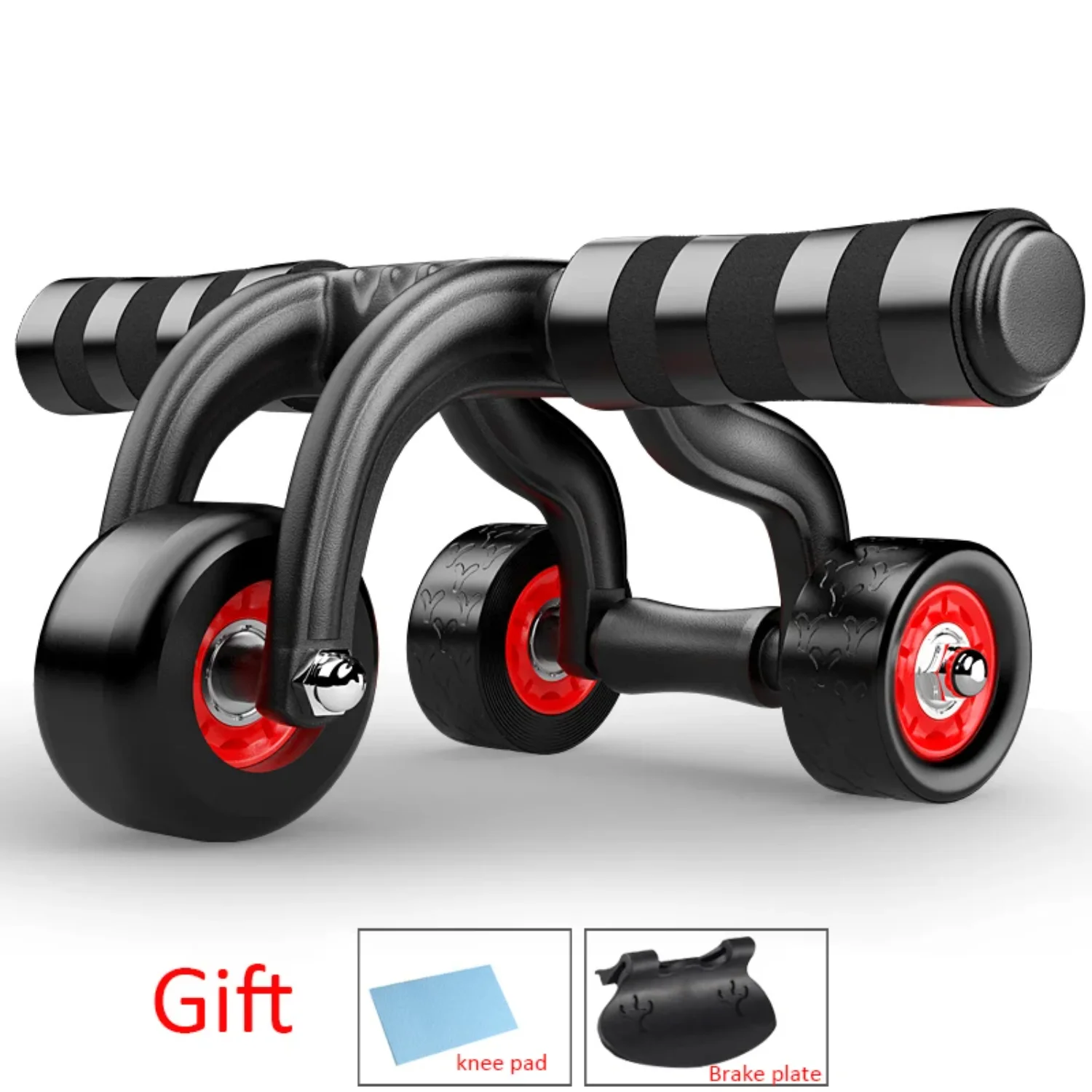 

Four Wheels Abdominal Wheel Ab Rollers Fitness Waist and Abdomen Exercise Fourwheeled Abdominal Wheel Gym Equipment