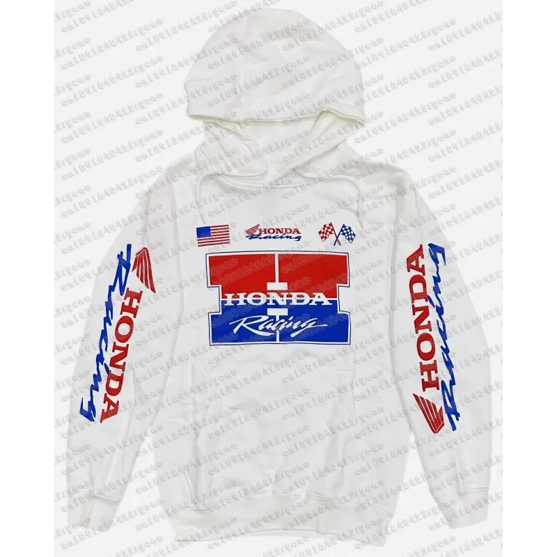 

Мужская толстовка Honda Racing Team 2025 года с принтом для бездорожья, осенняя флисовая толстовка для мотоциклиста, мужская и женская модная толстовка с капюшоном, комфортная