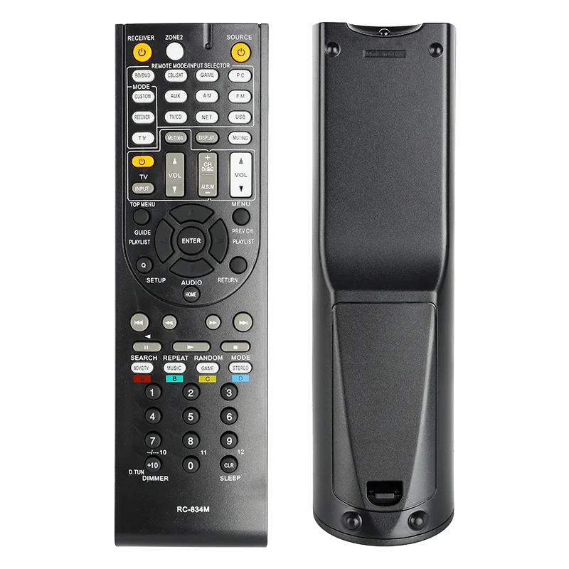 RC-834M para control remoto Onkyo, para receptor AV Onkyo HT-R758 HT-R791 HT-R990 TX-NR509 TX-NR515 TX-NR525 TX-NR525B TX-NR5010 T