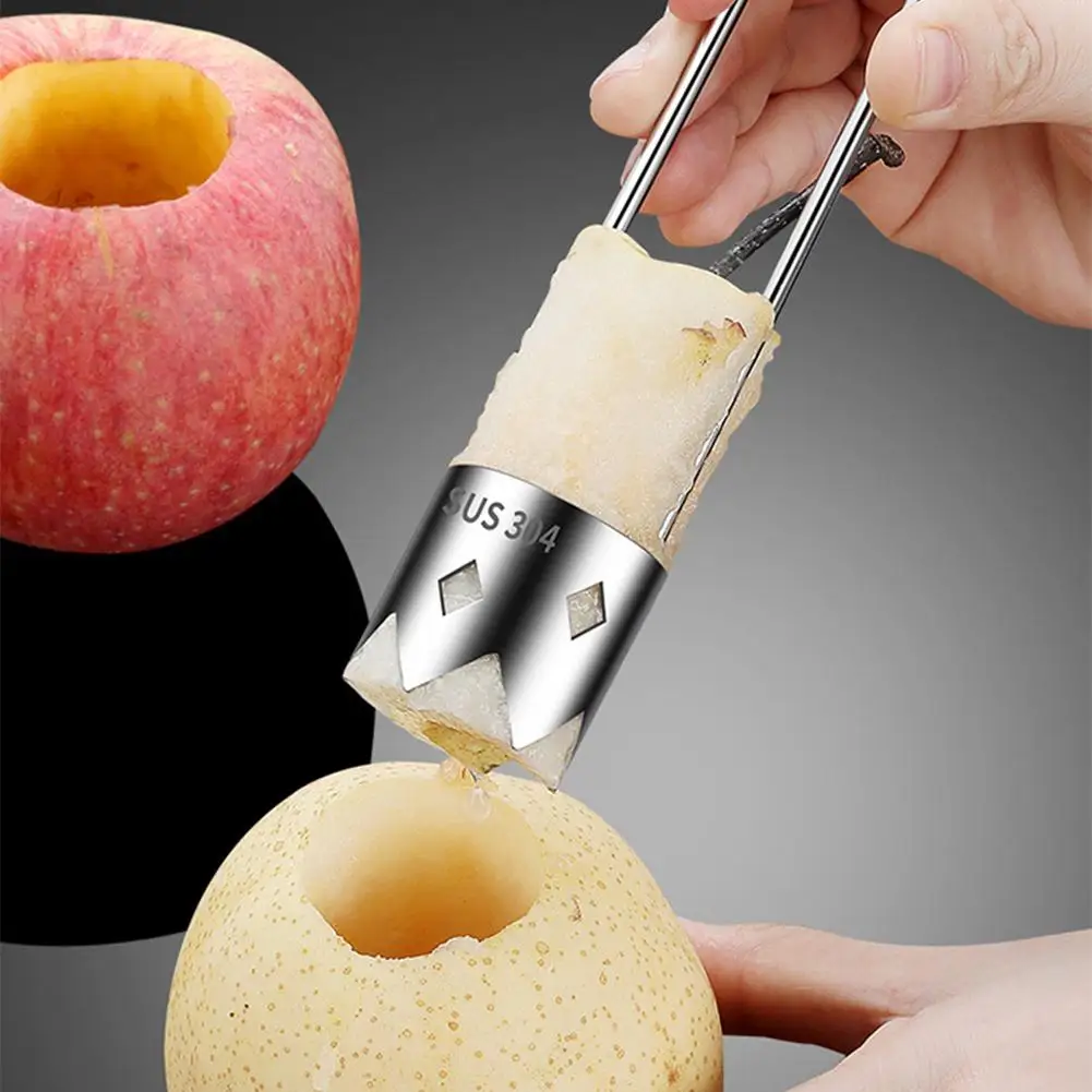 

NEW Stainless Steel Fruit & Vegetable Corer Red Pepper Seed Remover Universal Kitchen Gadget For Apple Pear Tomato Pepper Tool