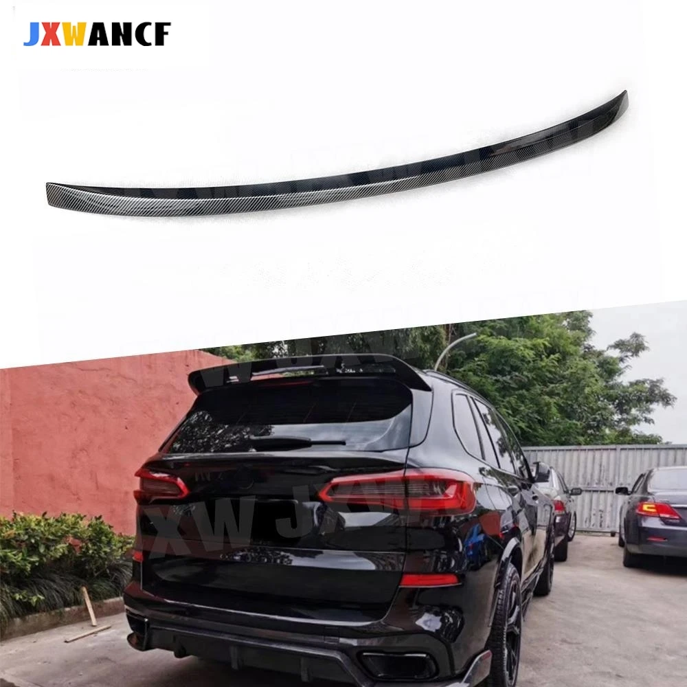 

JXWANCF ABS Материал Карбоновый задний спойлер багажника Глянцевый черный бампер Крылья для BMW X5 G05 2019 UP Стиль автомобиля