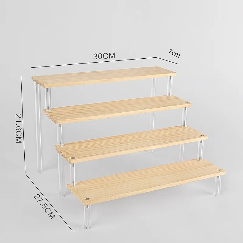 Helder acryl displaystandaard voor anime figuren cupcake plank organisator desserts houder juwelen display stijgbuizen standaard parfumstandaard