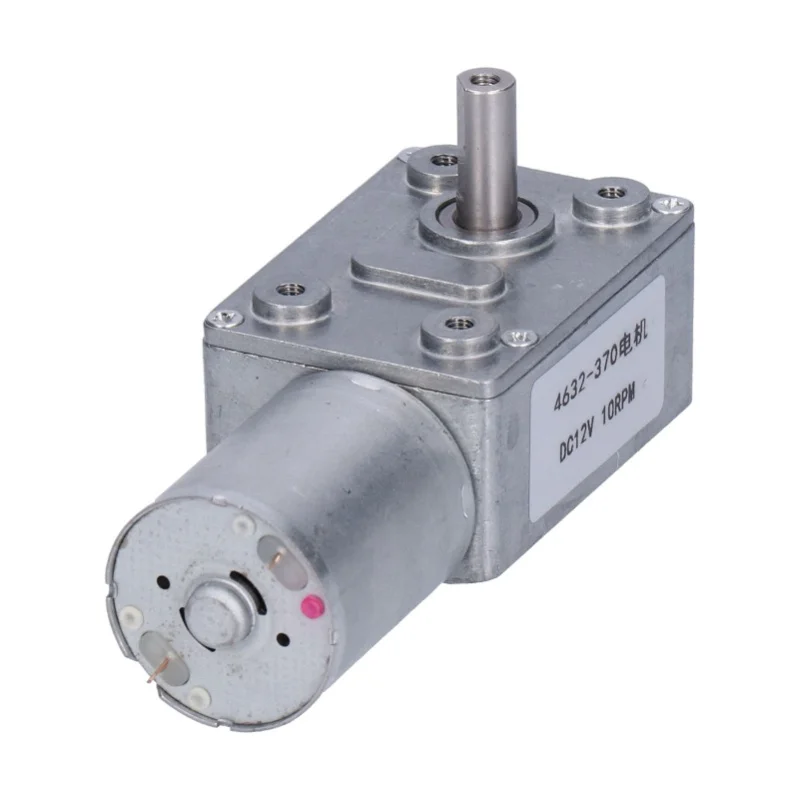 Turbo Worm Geared Motor SelfLocking Metal DC 12V 10rpm Accessory For DIY 4632370