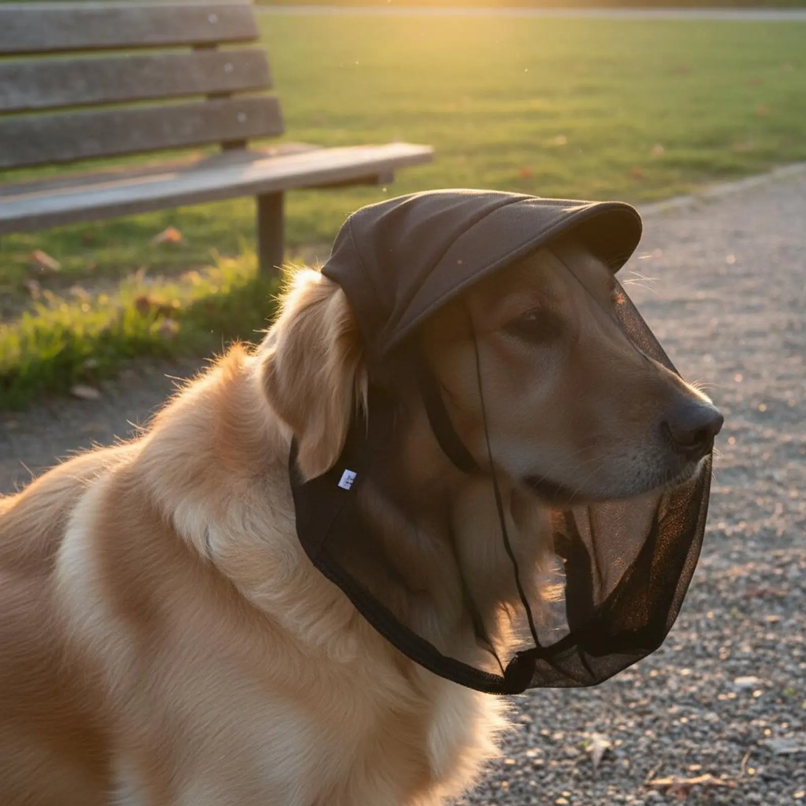 Dog Anti-Eating Mask Soft Nylon Mesh Muzzle Dog Bug Mask Shielding Pet Gear Breathable for Dogs, Walks, Outdoor