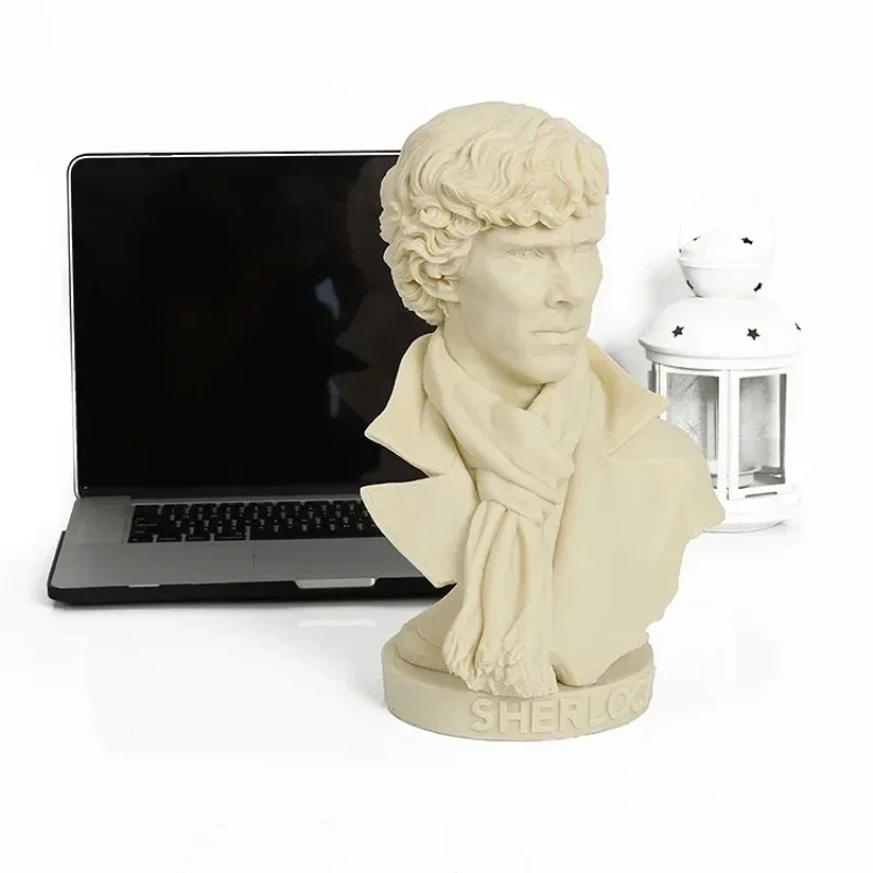 32cm Large Size Benedict Cumberbatch Watson Sherlock Resin Figure Statue Toys Collection Model Desktop Home Decor Ornament Gift