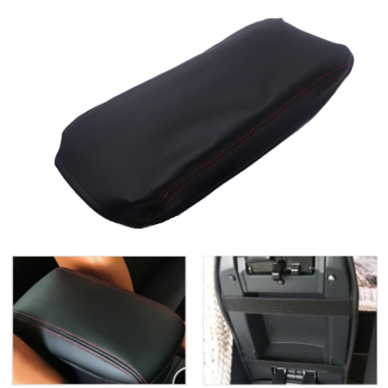 Center Console Armrest Cover Soft Microfiber Leather Trim For Toyota Camry 2012-2017