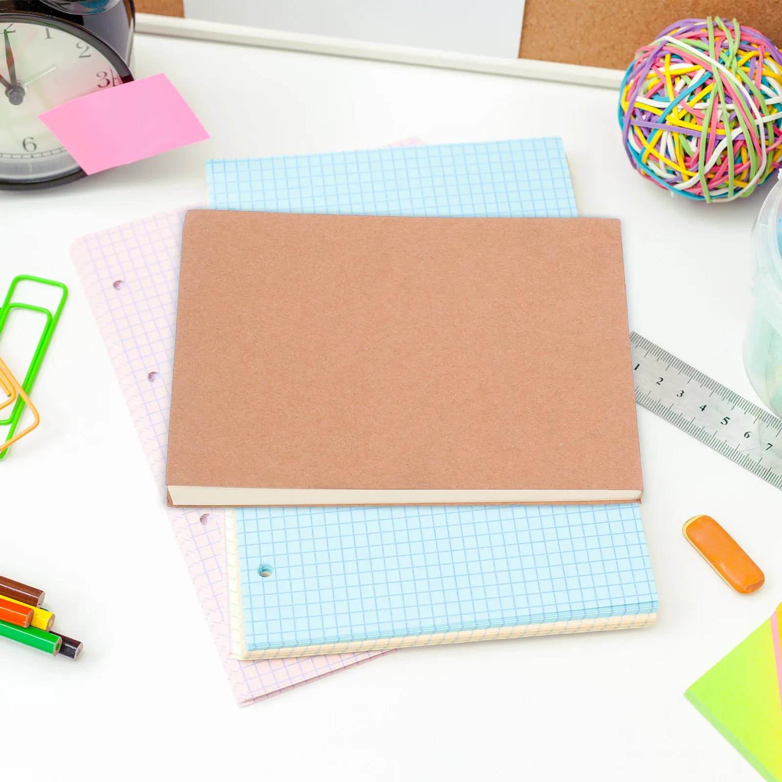 5Pcs Versatile Blank Notepad Thickened Compact Mini Notepads for Journaling Sketching Message Notes Portable Writing Paper