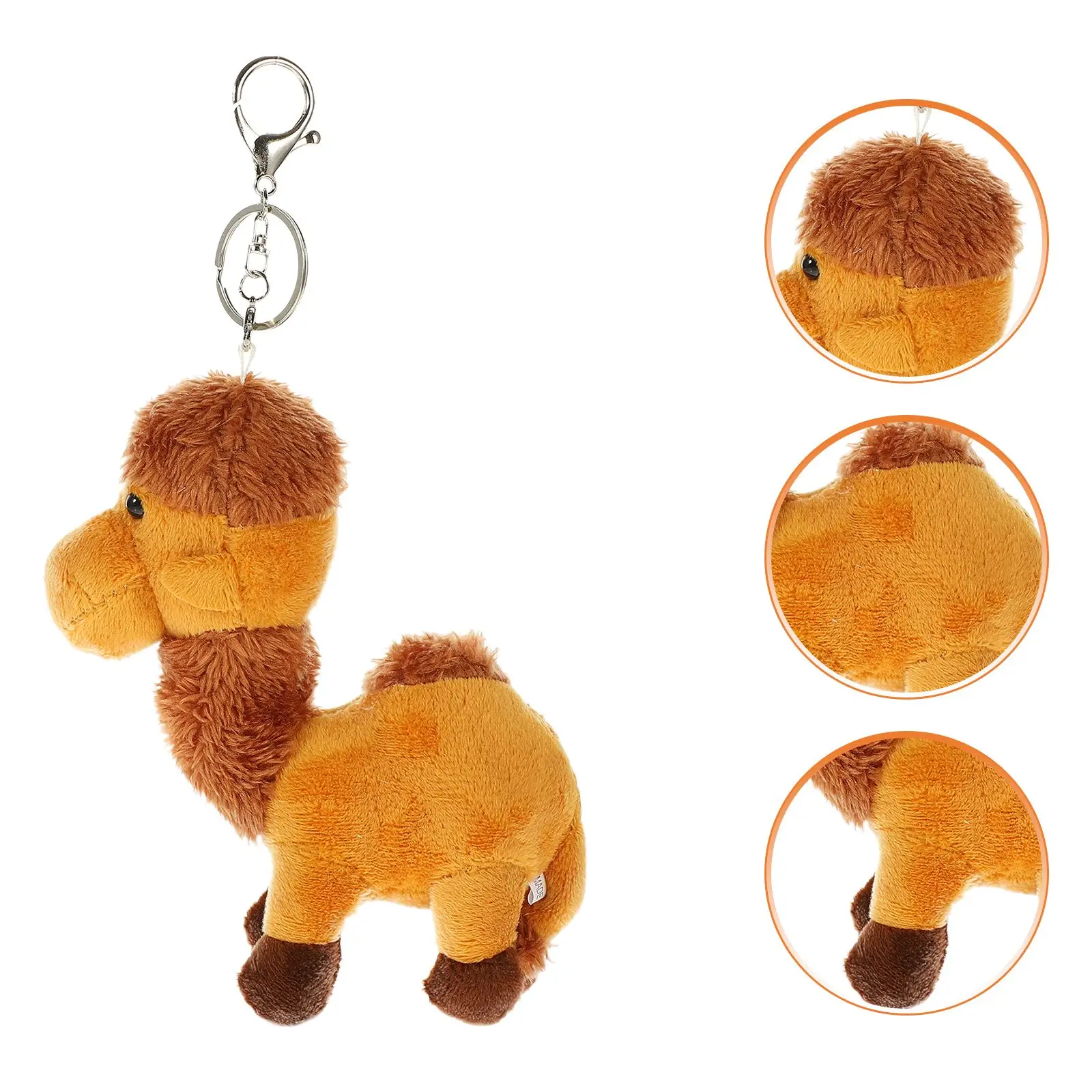 Desert Camel Keychain Plush Animal Toy Pendant Gift Plush Camel Key Chain Pendant For Purse Wallet Backpack Decoration