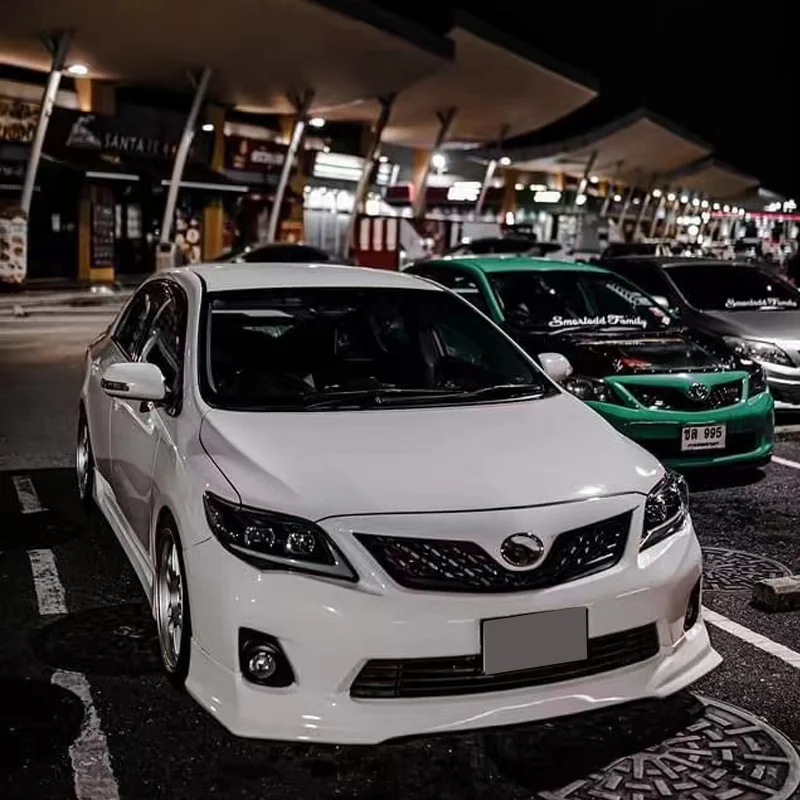 Modified For Toyota Corolla Racing Grill For Corolla 2011-2013 Modified Front Bumper Mesh Cover Front Grill Grille For Trims