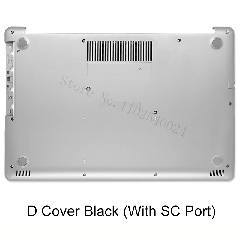 Imagem -04 - Laptop Lcd Tampa Traseira Peça de Reposição para Dell Inspiron 17 5770 5775 P35e Case Inferior Prata Preto Novo