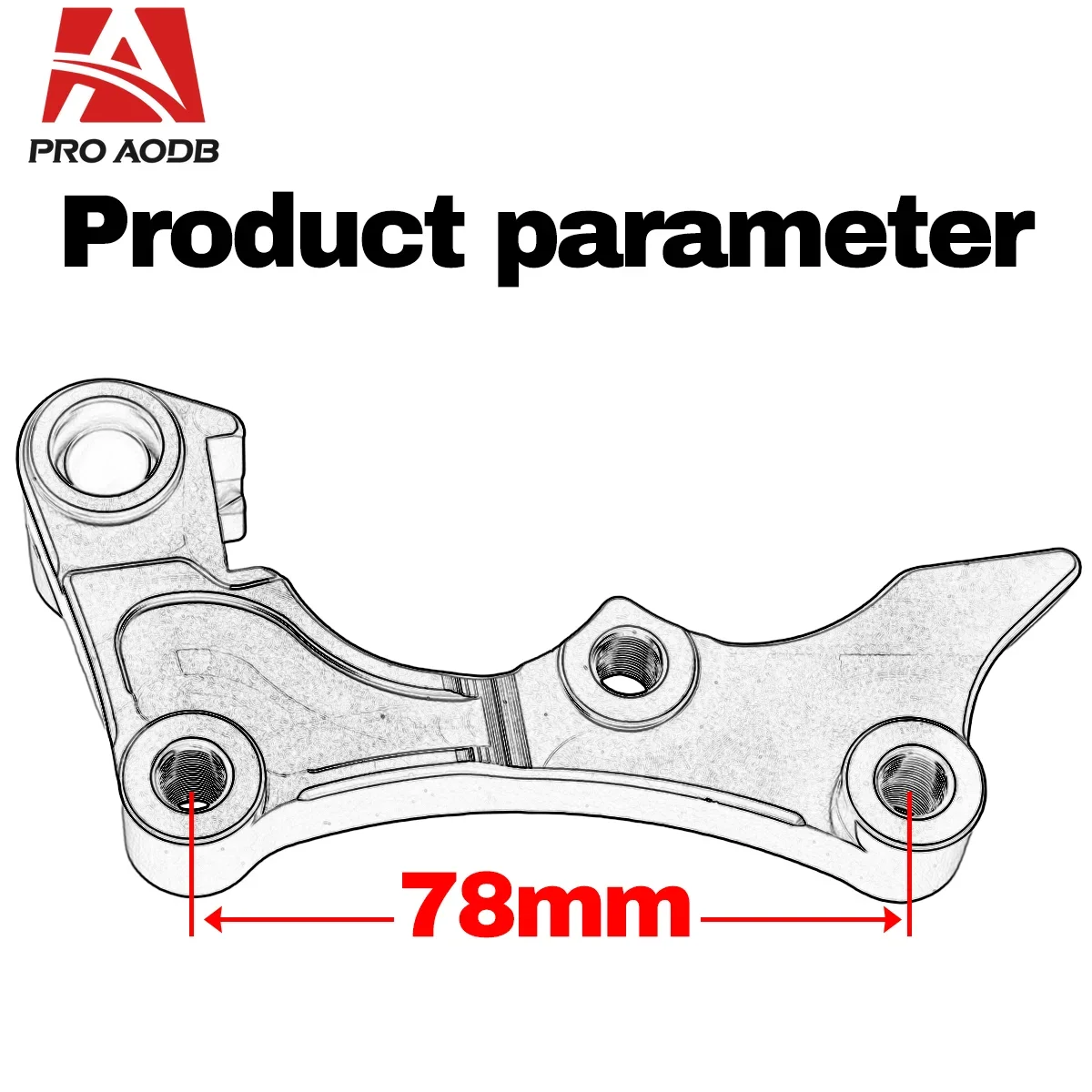 Anti-Rust Brake Caliper Conversion Bracket 270/320mm Modified Spare Accessories Fit Honda CRCRF Series Offroad MX Bike 2002-2023