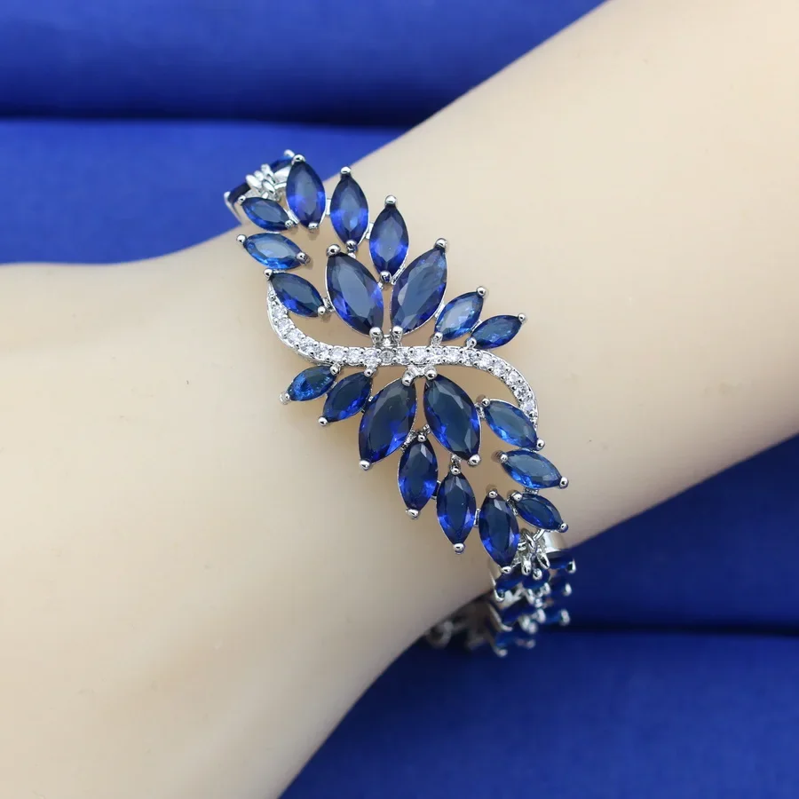 luxury More Color Stone Bracelet for Women Wedding Jewelry Birthday Gift