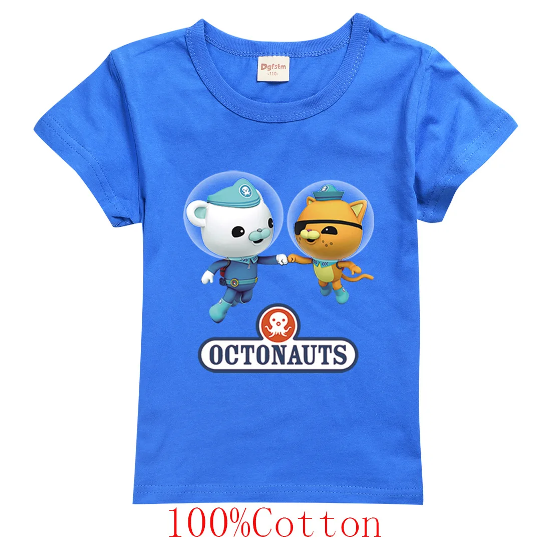 Dzieci chłopcy ubrania Cartoon Anime Oktonauts t-shirt dla dziewczynek letnie ubrania z krótkim rękawem miękkie koszulki urocze T-shirt z motywem urodzinowym