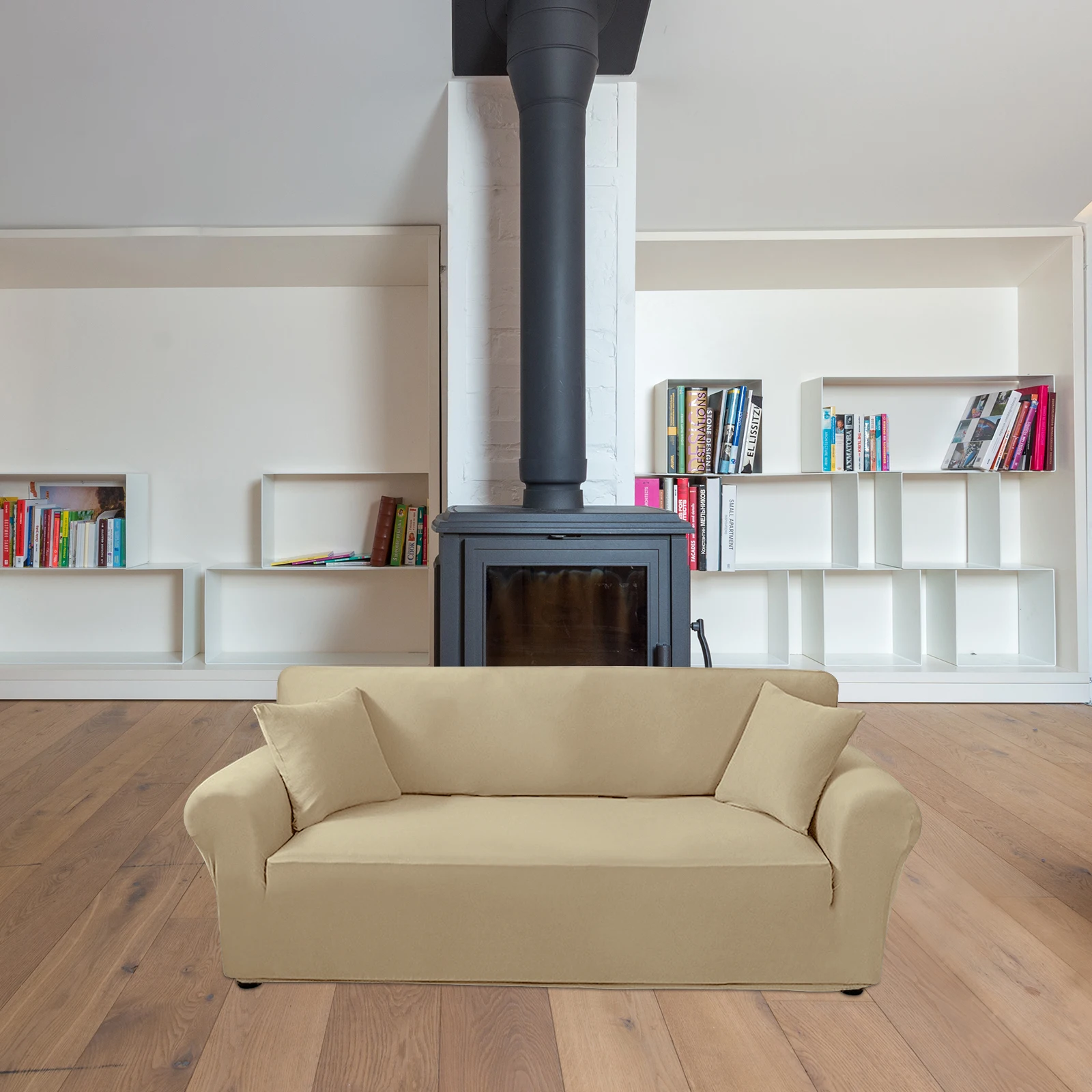 

Elastic Sofa Cover Universal Protector Home Use All covering Chair Seat Cushion Covers Decorative Solid Color Beautiful