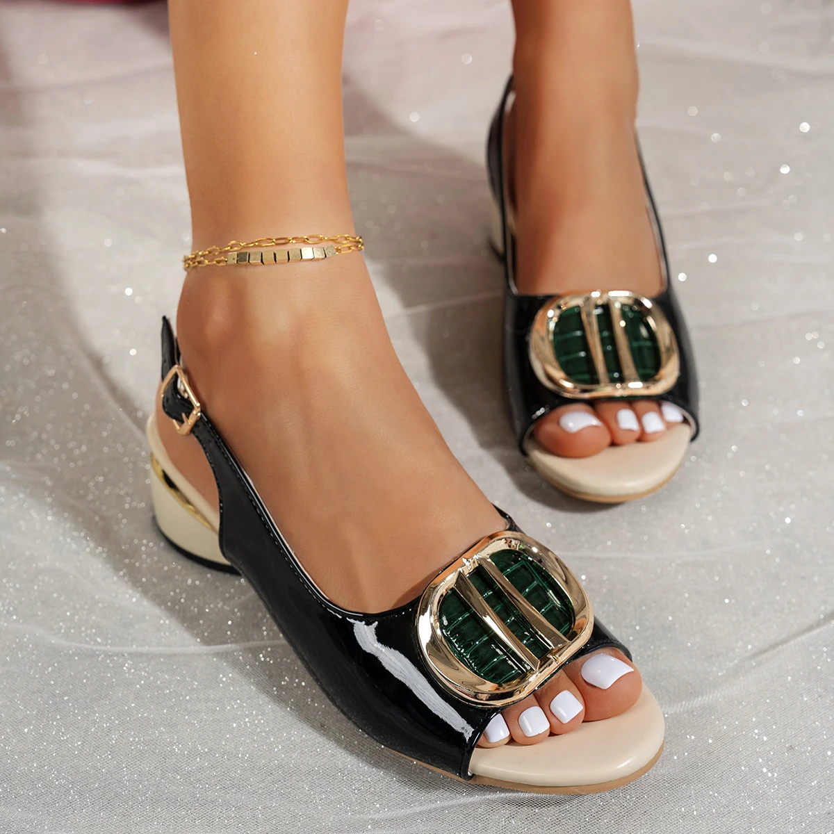 

Новинка 2026: Женские босоножки на высоком каблуке, летние сандалии-гладиаторы на массивной платформе, женские повседневные пляжные туфли с открытым носком для отпуска