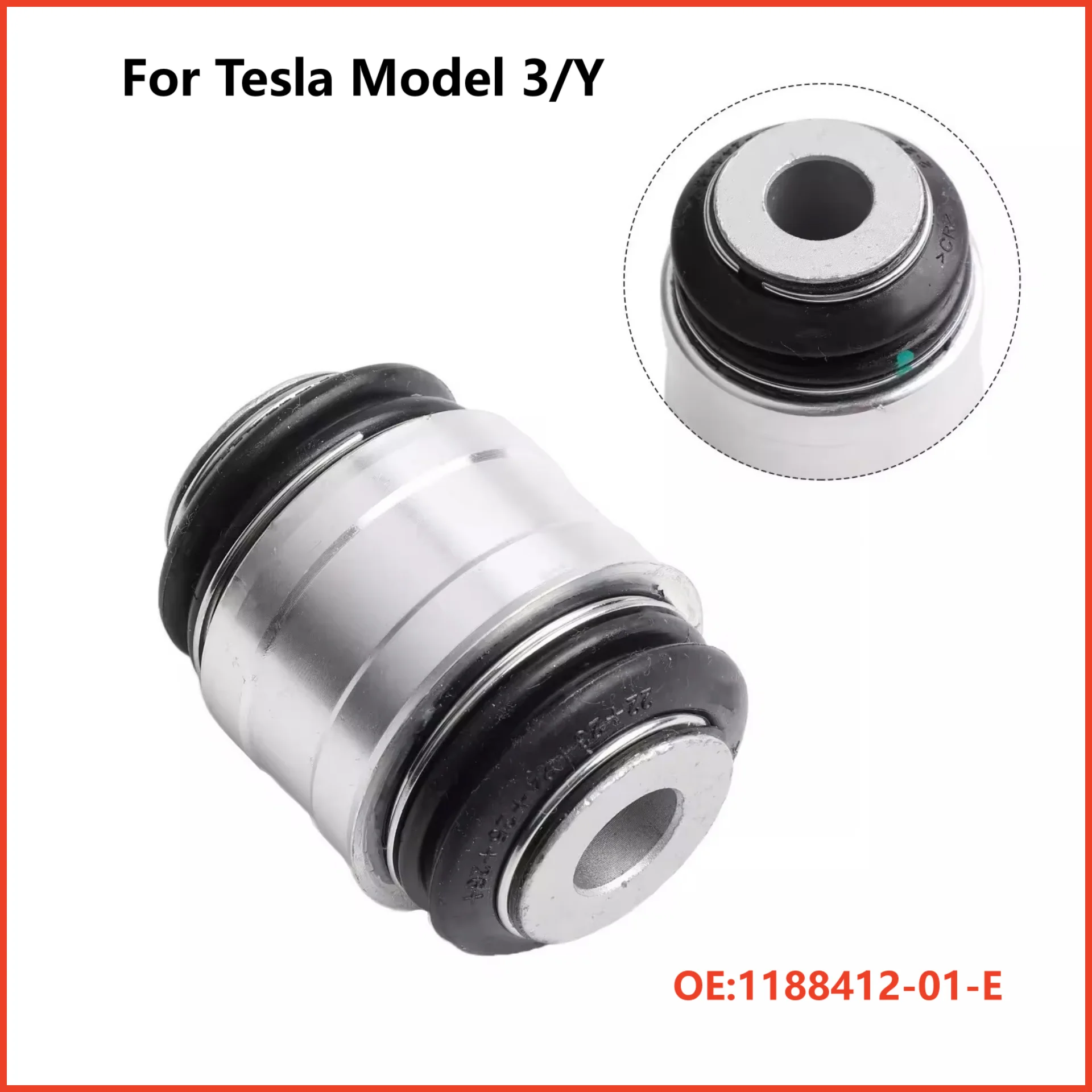 1188412‑01‑E Suspension Rear Steering Knuckle Bushing Compatible With Tesla Model 3 Y Premium Quality Direct Replacement Automob