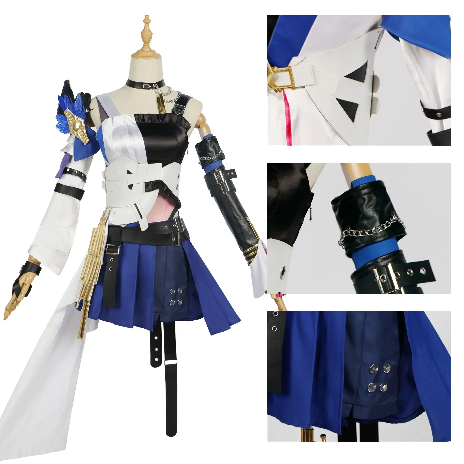 Costume de Cosplay du Jeu Honkai Star Rail Serval, Vêtements d'Halloween pour Femme