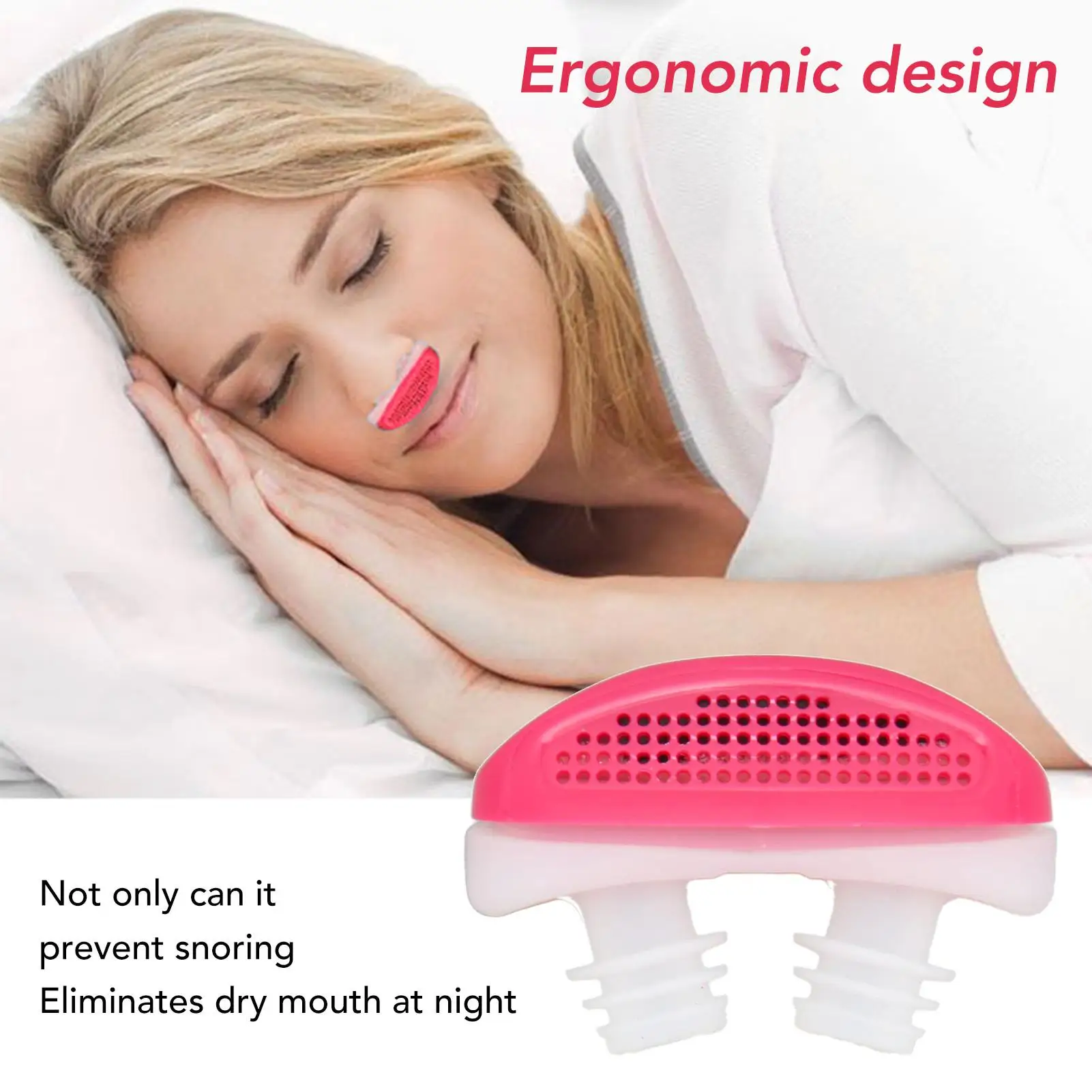 Comfortable Silicone Anti-Snoring Device for silent Sleep | Safe Breathing Solution for Nighttime Relief