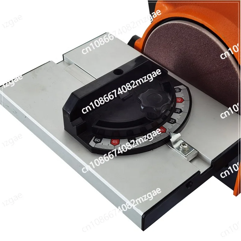 Aluminum Base Sanding Disc Belt Machine 370W Grinding Wheel Small Woodworking Mini Household Use