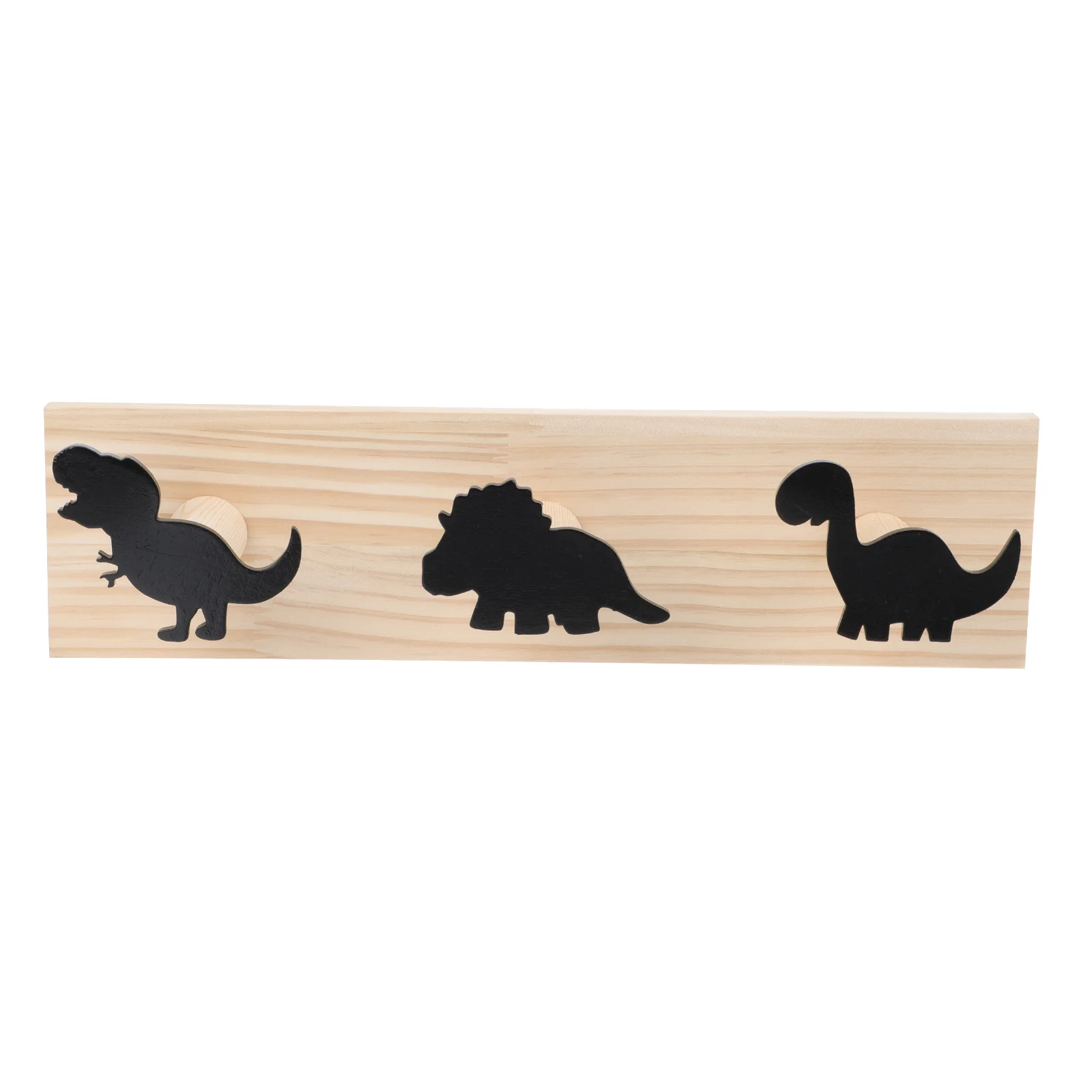 Dinosaur Hook Clothes Hat Hooks Coat Rack Row Minimalist Wooden Clothing Wall-mounted