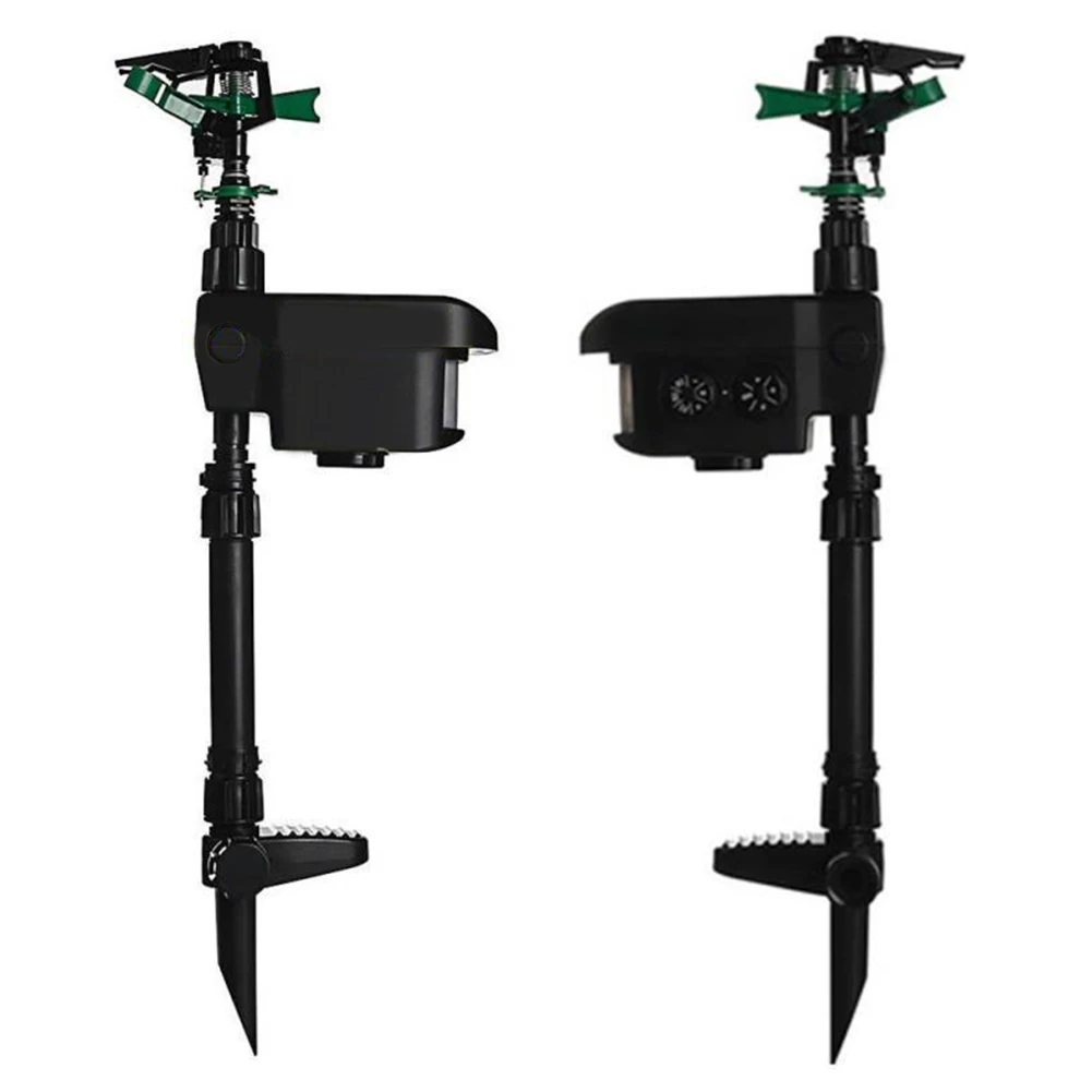 

Motion Activated Sprinkler Scaring Away Wild Animals Solar Powered Water Sprayer Timing Animal Repellent Sprayer for Outdoor Use