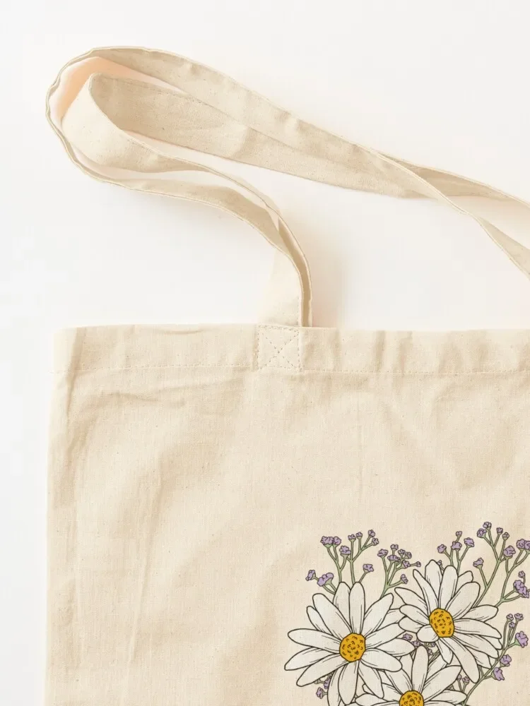 Mason Jar Daisies Tote Bag Large bags for women Women's handbag Shopper bag Custom bag