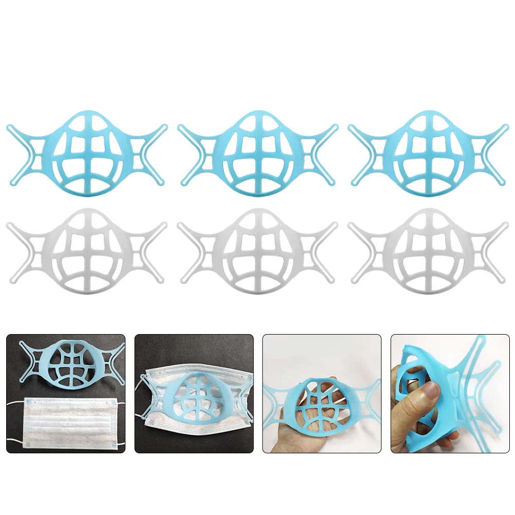 12 Pcs Mask Inner Bracket Comfortable Stand Anti stuffy PE Breathing Holder Support 3D Lipstick Protector Health