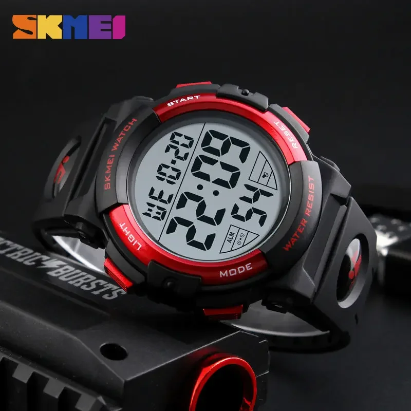 Skmei Men Multifunction Watches Military 5Bar Waterproof Digital Watch Relogio Masculino Fashion Outdoor Sport Watch 1258