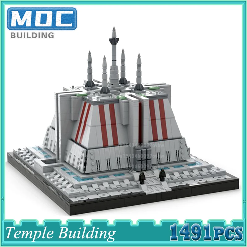 

Movie Space Scenes Moc Building Block Temple Building Coruscant Street View Technology Bricks Castle Model Display Toys Gifts
