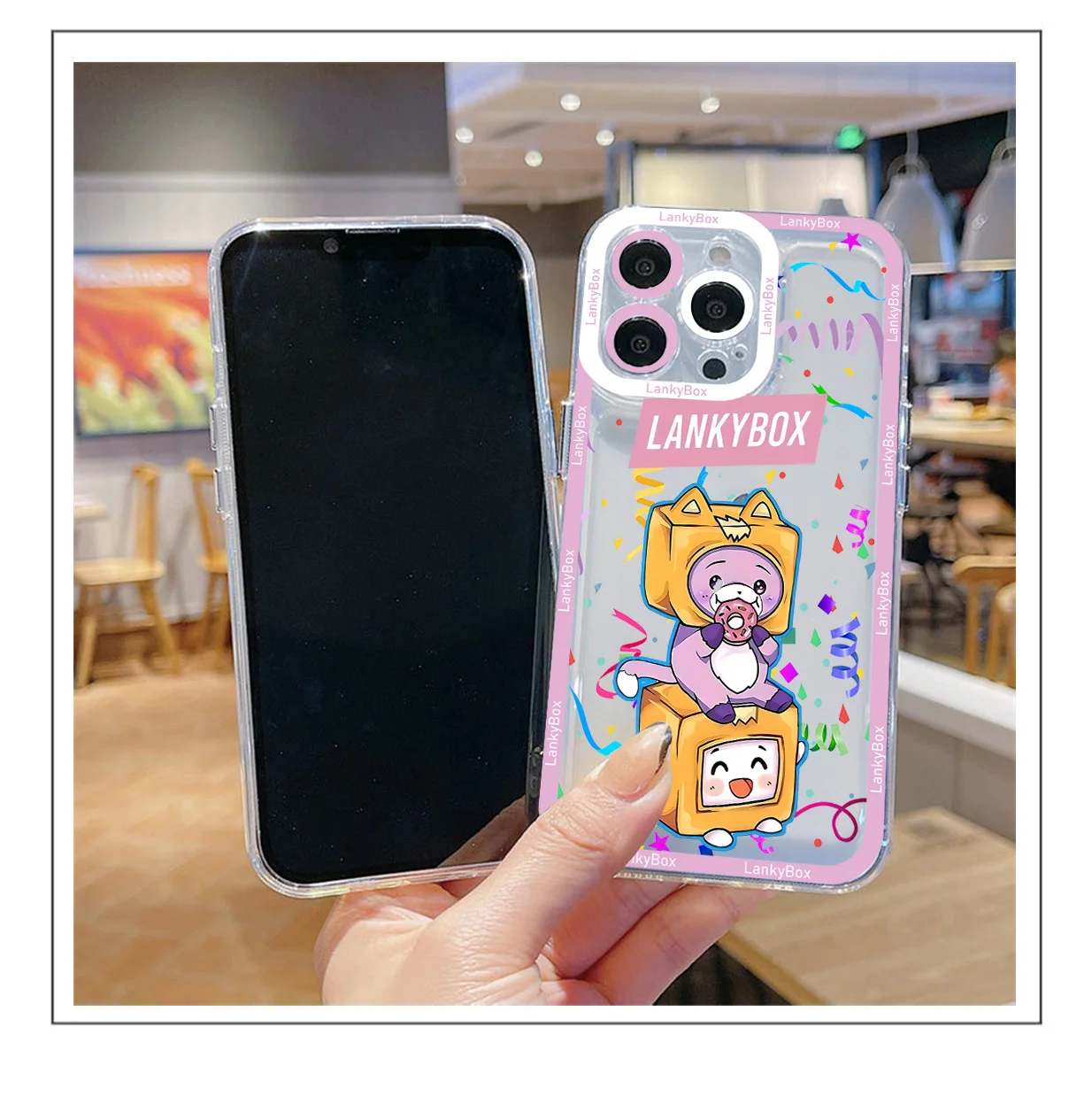 Cartoon HOT LankyBox Phone Case For Samsung S24 S23 S22 S21 S20 S10 FE Note20 Note10 Plus Ultra Lite 5G Clear Soft TPU Cover image 6