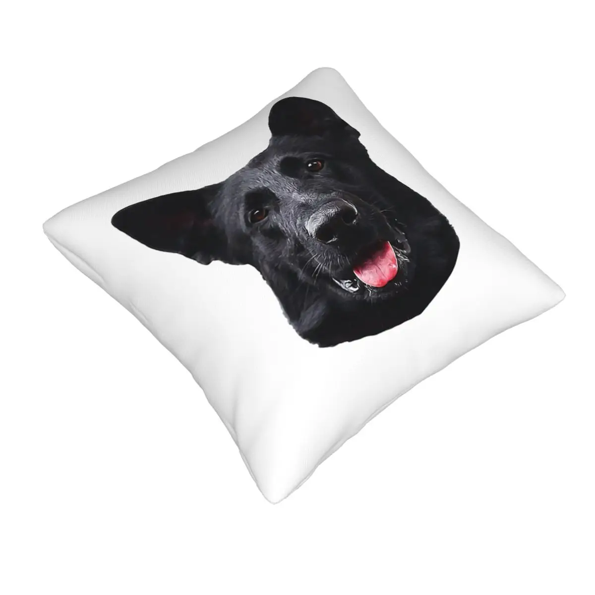 Black German Shepherd Dog - Stunning Square Pillowcase Pillow Cover Cushion Decor Comfort Throw Pillow for Home Living Room