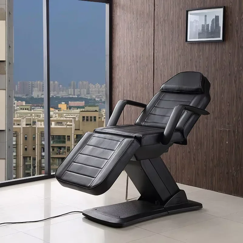 2026 Bestselling Quality Electric 3 Motors Black Salon Spa Beauty Bed Massage Home Therapeutic Tattoo Lash Chair