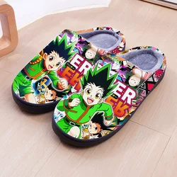 Anime Hunter x Hunter Shoes Gon Freecss Winter Cotton Slippers Unisex Cosplay men women slippers shoes Home clothing