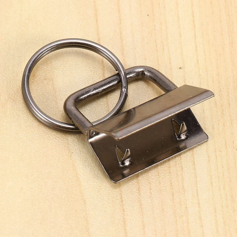 200 PCS Wristlet Hardware, 1 Inch Key Fob Hardware For Keychain, Key Lanyard And Key Chain Making Hardware Supplies